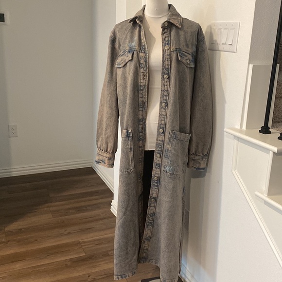 Free People Denim Jeans Duster - Picture 7 of 12
